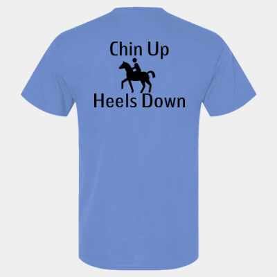 Chin Up Heels Down - Softstyle™ adult ringspun t-shirt Thumbnail