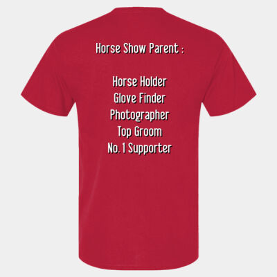 Horse Show Parent - Softstyle™ adult ringspun t-shirt Thumbnail