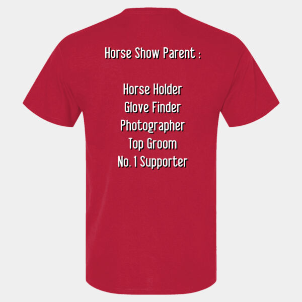 Horse Show Parent - Softstyle™ adult ringspun t-shirt Thumbnail