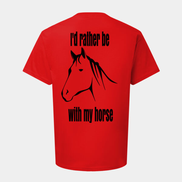 I'd rather be with my horse - Softstyle™ youth ringspun t-shirt - Softstyle™ youth ringspun t-shirt Thumbnail