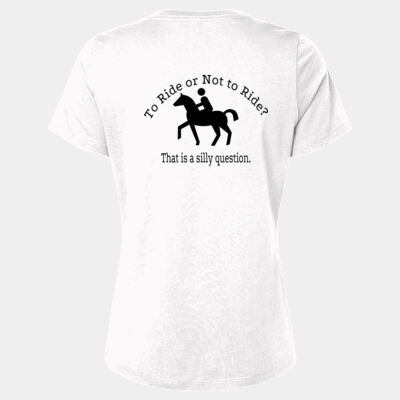 To Ride or Not - Softstyle™ women's ringspun t-shirt Thumbnail