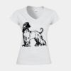 Softstyle™ women's v-neck t-shirt Thumbnail