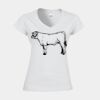 Softstyle™ women's v-neck t-shirt Thumbnail