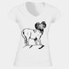 Softstyle™ women's v-neck t-shirt Thumbnail