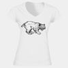 Softstyle™ women's v-neck t-shirt Thumbnail