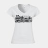 Softstyle™ women's v-neck t-shirt Thumbnail