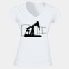 Softstyle™ women's v-neck t-shirt Thumbnail