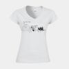 Softstyle™ women's v-neck t-shirt Thumbnail