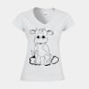 Softstyle™ women's v-neck t-shirt Thumbnail