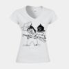 Softstyle™ women's v-neck t-shirt Thumbnail