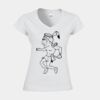 Softstyle™ women's v-neck t-shirt Thumbnail