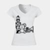 Softstyle™ women's v-neck t-shirt Thumbnail