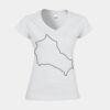 Softstyle™ women's v-neck t-shirt Thumbnail