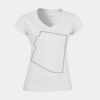 Softstyle™ women's v-neck t-shirt Thumbnail