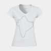 Softstyle™ women's v-neck t-shirt Thumbnail