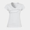 Softstyle™ women's v-neck t-shirt Thumbnail