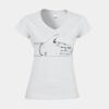 Softstyle™ women's v-neck t-shirt Thumbnail