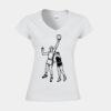 Softstyle™ women's v-neck t-shirt Thumbnail