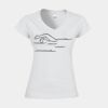 Softstyle™ women's v-neck t-shirt Thumbnail