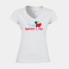 Softstyle™ women's v-neck t-shirt Thumbnail