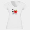 Softstyle™ women's v-neck t-shirt Thumbnail