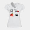 Softstyle™ women's v-neck t-shirt Thumbnail