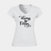 Softstyle™ women's v-neck t-shirt Thumbnail