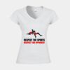 Softstyle™ women's v-neck t-shirt Thumbnail